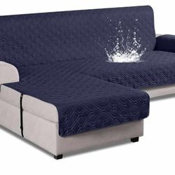 Upgraded Sectional Couch Covers 100% Waterproof L Shaped Sofa Slipcover Reversible Chaise Lounge Cover for Sectional Sofa Furniture Protector Cover 