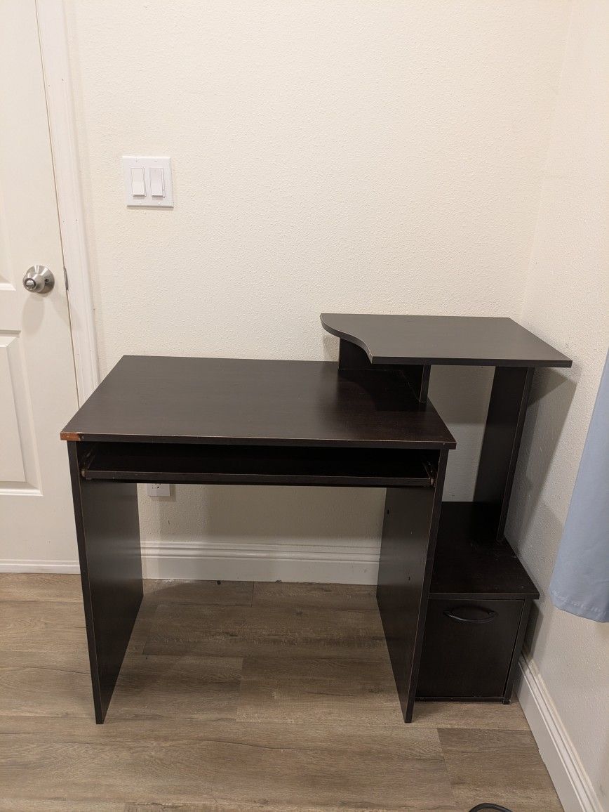 Small Office Desk With Monitor Stand