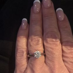 *Natural* 1 Carat  Diamond Engagement Ring 3K