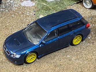 Hot Wheels Blue Subaru Wagon Die-Cast Car