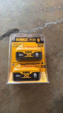 DeWalt 20V XR 6Ah Lithium-Ion Battery 2-Pack