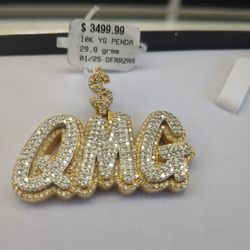 10k Gold Solid Gold Diamond Pendant 29.8 Grams Layaway Available 10% Down If You Interested Ask Maribel Thank You 