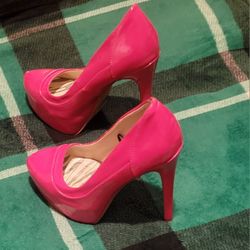 WOMENS BODY CENTRAL STILETTO PINK SIZE 7