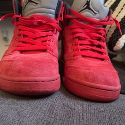 Jordan 5 Retro (Red Suede)