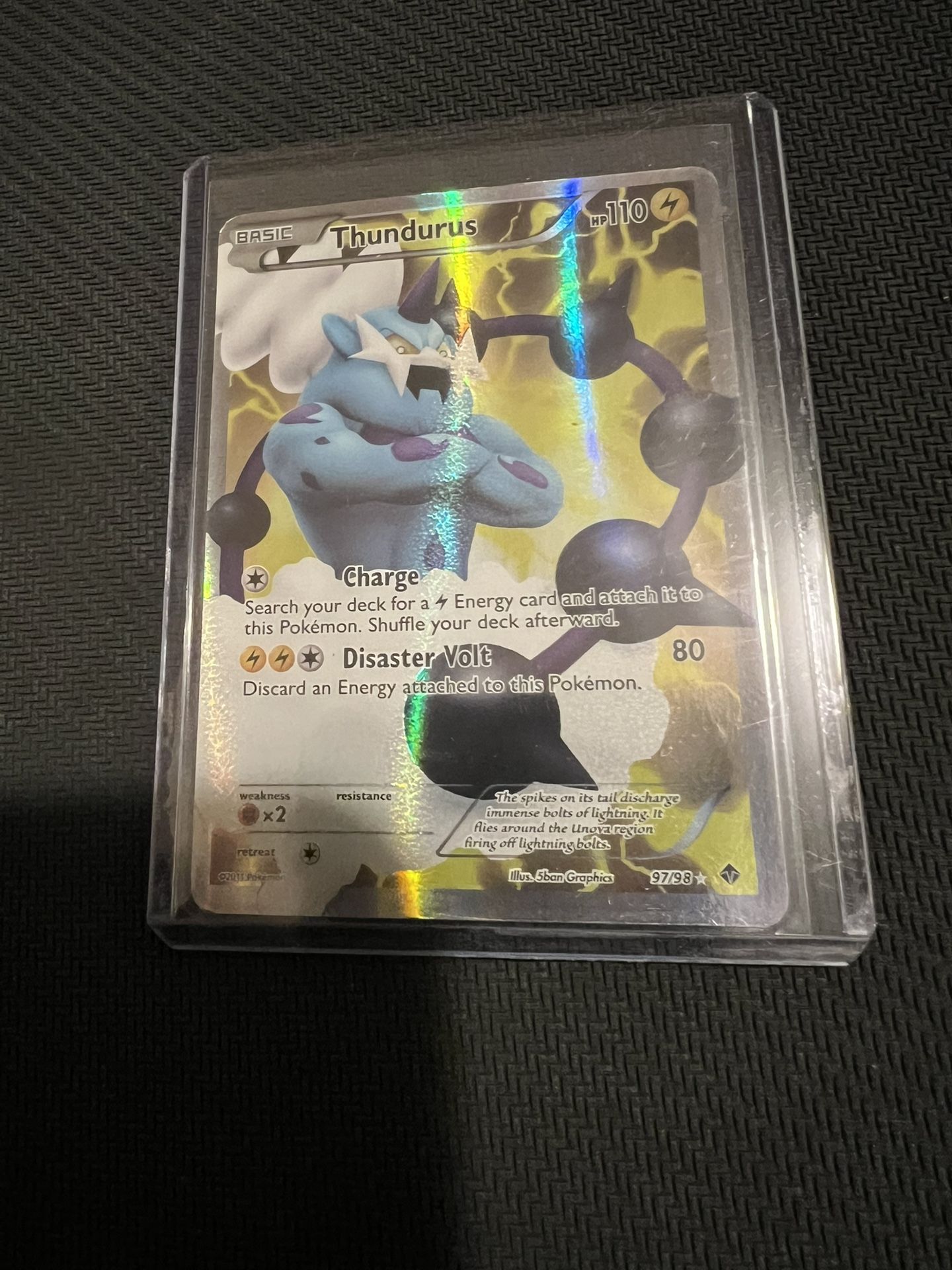 Pokemon Cards Emerging Powers Thundurus Full Art
