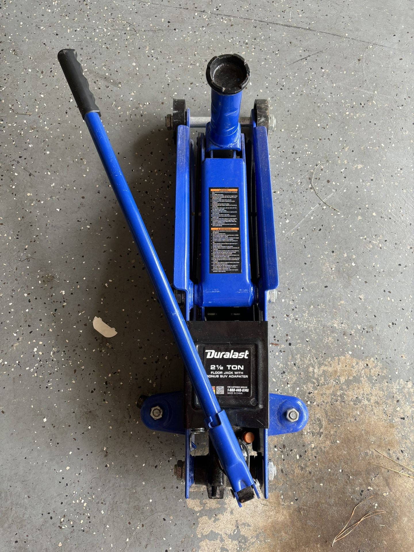 2 1/2 Ton Floor Jack with SUV Adapter