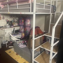Kids bunk bed with Stairs