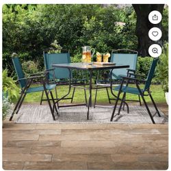 5-Piece Folding Dining Set Juego de comedor