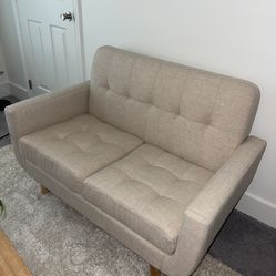 Beige Couch Loveseat