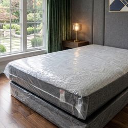 New queen size mattress + box spring