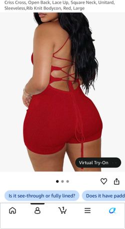 Red Romper Bodysuit