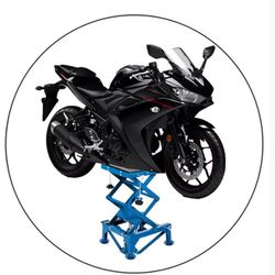 Hydraulic Motorcycle Lift Table 300 LBS Dirt Bike Scissor Jack Stand