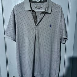 👔🔥 U.S. POLO ASSN. GOLF COLLECTION SHIRT – MEN’S XL – WHITE COLLARED STYLE 🔥👔