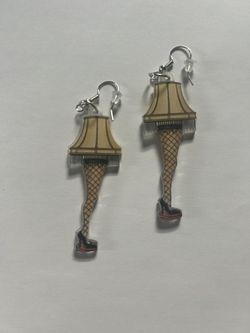 Leg Lamp Shade Earrings