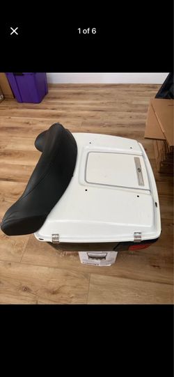 Harley Davidson Trunk Padded White