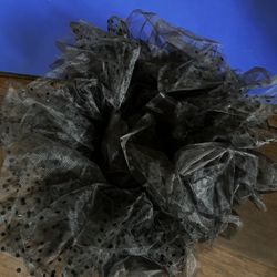 Black polka dot tulle tutu