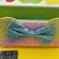 Disney Minnie Mouse Wallet Pastel Sequin Zip Around EXCLUSIVE LIMITED EDITION 