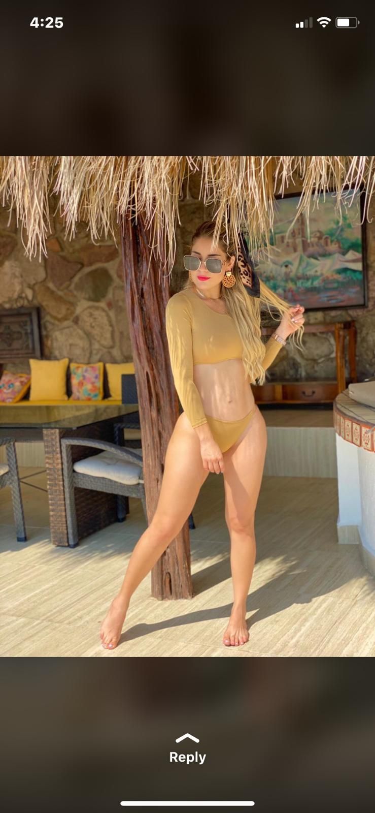 Nude Long Sleeve Bikini Set โจ๐ค