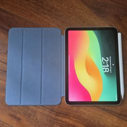 Apple iPad Mini 6 64GB WiFi + Apple Pencil + Case Excellent Condition Unlocked