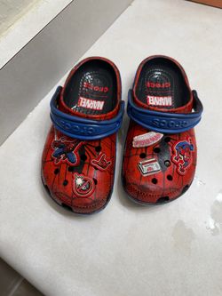 Spider-Man crocs size 11c