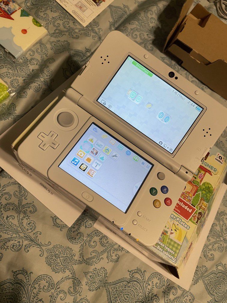 New Nintendo 3DS Animal Crossing Happy Home Design Edition With Two Games Included