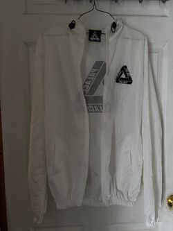 Palace Skateboards White Windbreaker Jacket