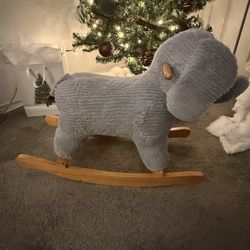 elephant pottery barn rocking toddler chair