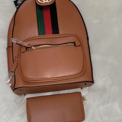 Backpack With Wallet 