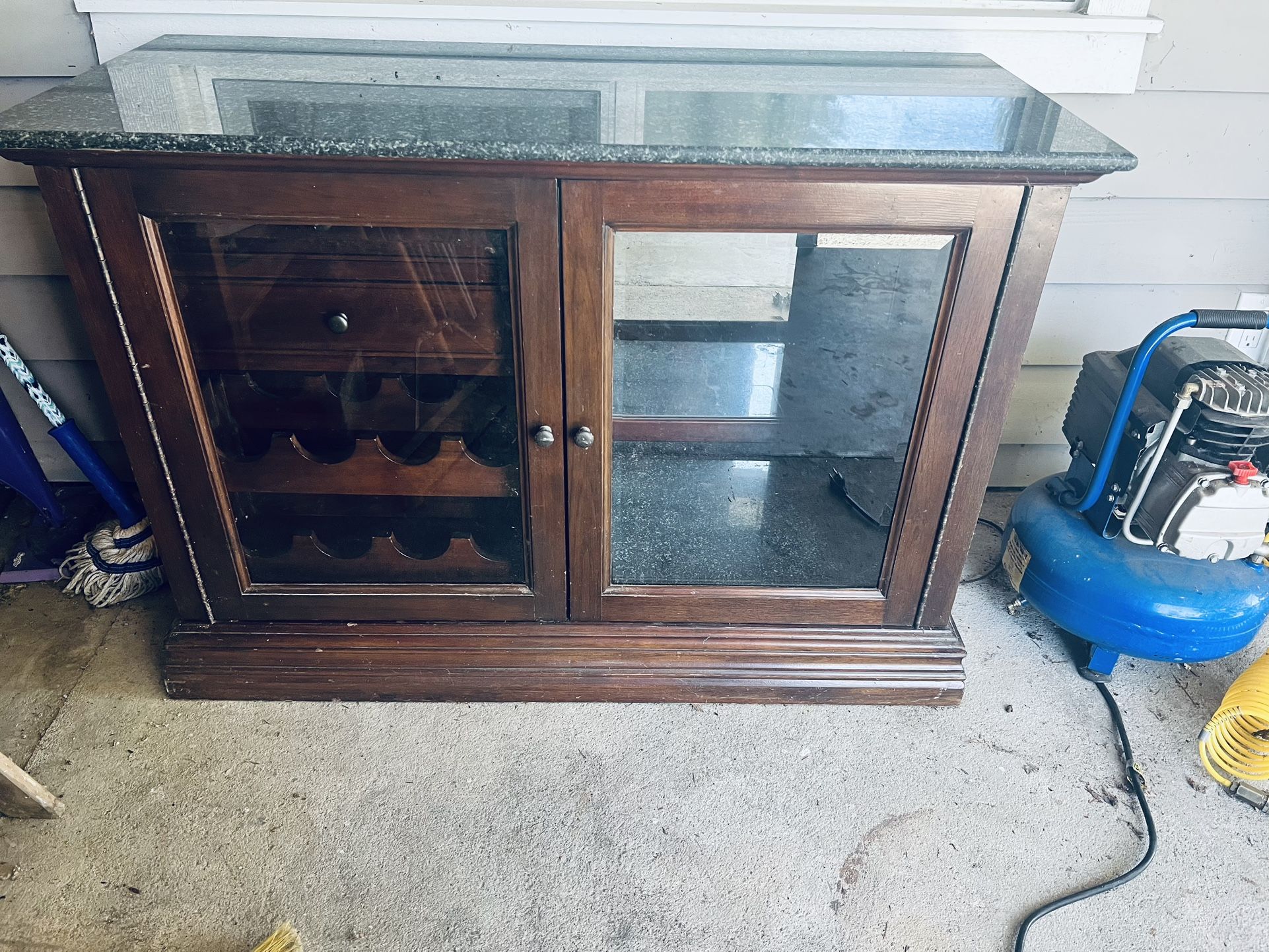 Jasper Antique Bar Cabinet