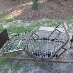 Electric bed with remote