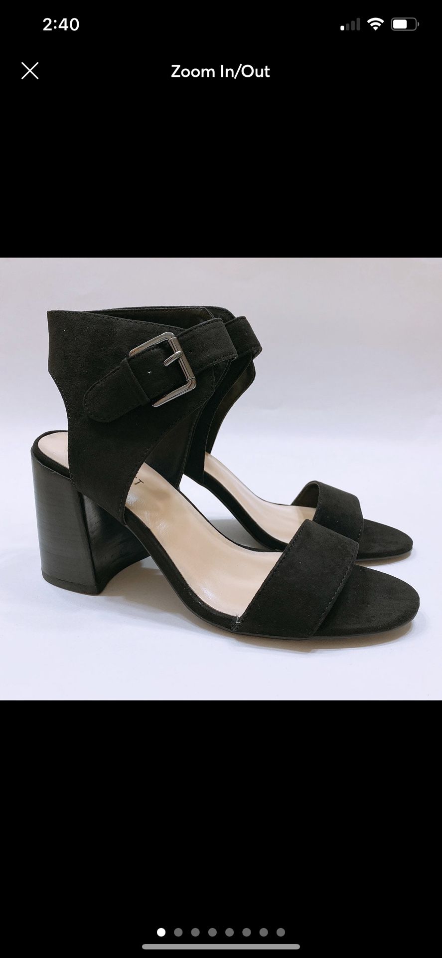 NINE WEST US 8 WOMEN heels black sandal