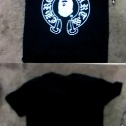 Bape X Chrome Heart shirt