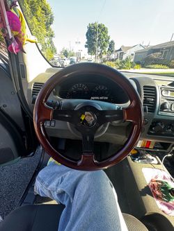 NRG wooden racing wheel