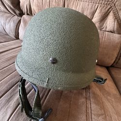 GENUINE USMC GENTEX LEVEL IIIA LIGHTWEIGHT MARINE CORPS COMBAT HELMET - X-LARGE