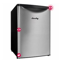 Danby 2.6 cu. ft. Compact All Refrigerator in Silver