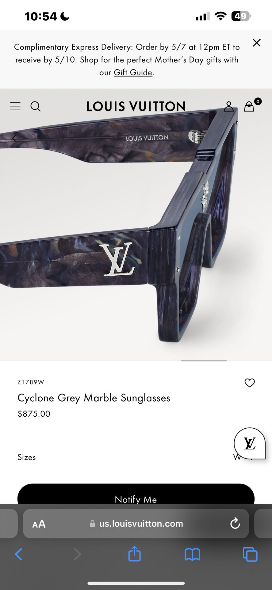 Louis Vuitton Men’s Glasses
