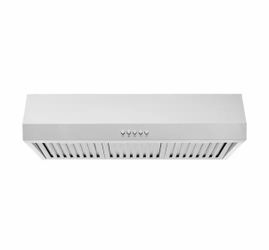 30 in. W x 7 in. H 500CFM Convertible Under Cabinet Range Hood in Stainless Steel with LED Lights and Filter