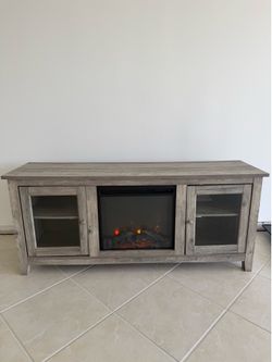 TV Stand/LED Fireplace with Heater