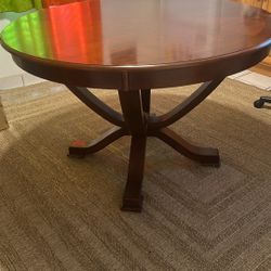 All Wood 44 inch Dining Table Only.  Serious Buyer Only Apply