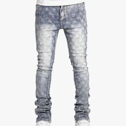 Men’s Slim Fit Stacked Jeans 