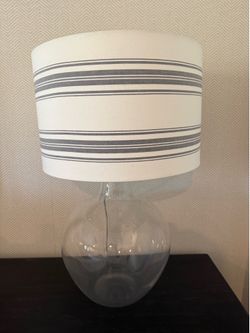 Clear Glass Table Lamp