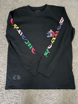 Multicolor Chrome Heart long sleeve t shirt Size M