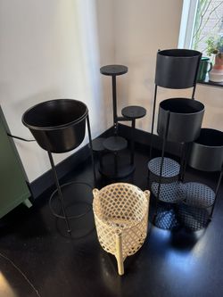 Indoor Plant stands And Planter (bundle Price)