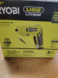Ryobi USB Lithium Screwdriver Kit