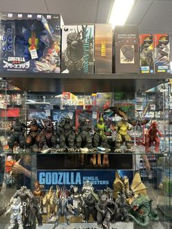 Godzilla/Transformers figures