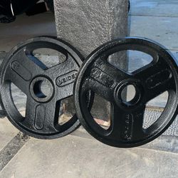 Pair of Weider 25lbs (2”Olympic) Metal Weight Plates