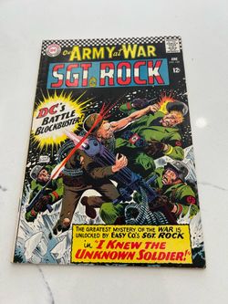 Our Army At War Sgt. Rock #168 DC Comics Joe Kubert, Key: 1st app of Unknown Soldier,Silver Age 1966
