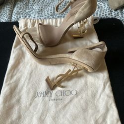 Yves Saint Laurent Heels Sz: 37 1/2