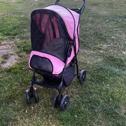Pets Collapsible Stroller Pink Color 