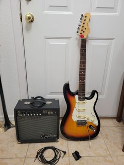 Spectrum Electric Guitar with Epiphone Studio 15R Amp